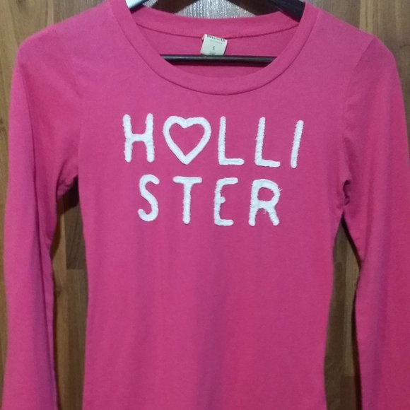 Pink Hollister Long Sleeve Tee - Picture 1 of 7